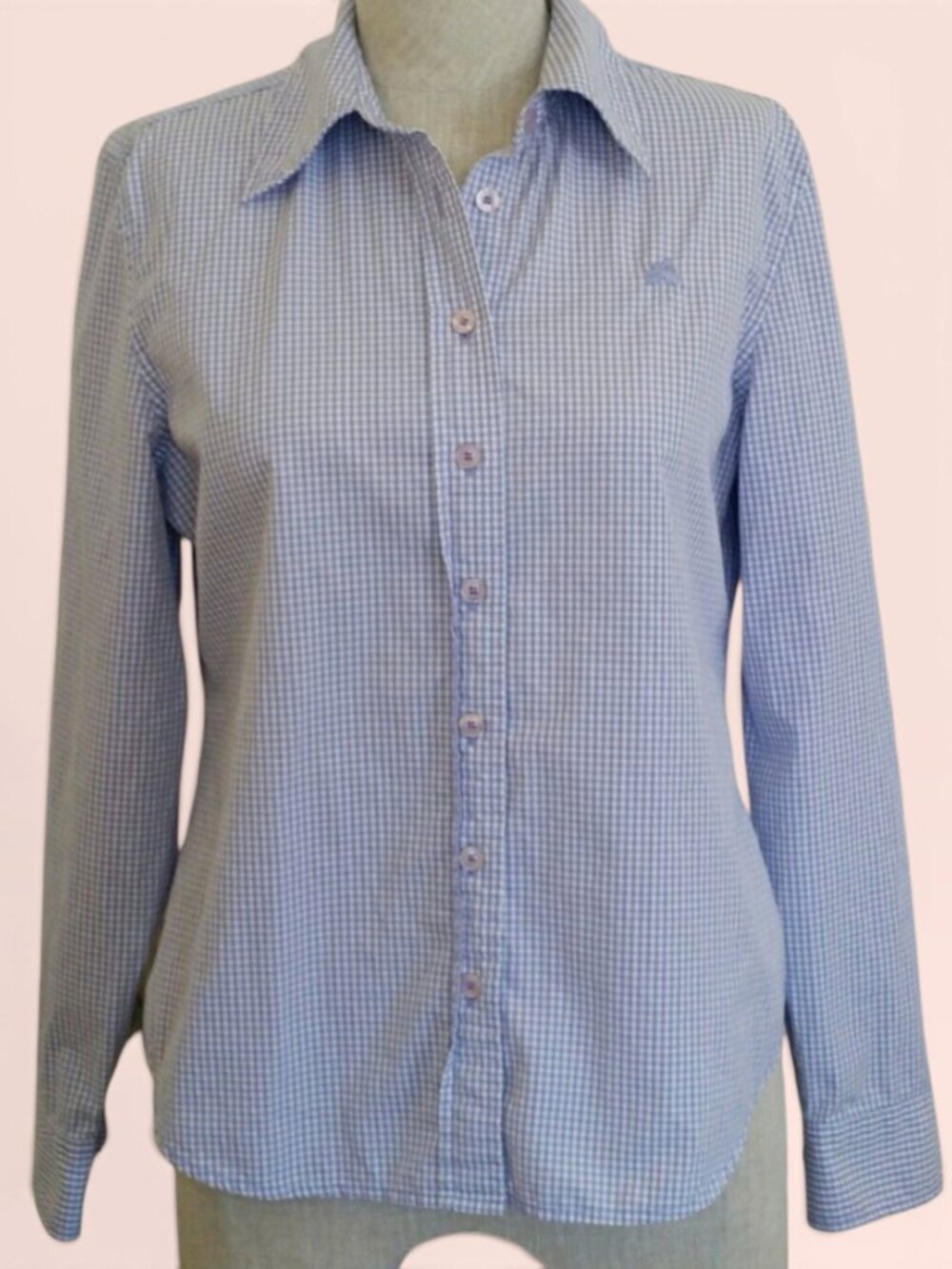 Lilly Pulitzer Gingham Lavender Button Down Shirt 8P